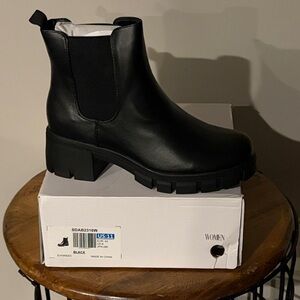 Dream Pairs Black Chunky Ankle Boots